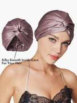 [Pale Mauve] SilkSilky-CA Sleep Cap 003