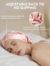 [Light Pink] SilkSilky-CA Sleep Cap 005