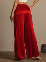 [Wine] SilkSilky-CA Women's Pants 002