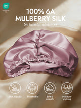 [Pale Mauve] SilkSilky-CA Sleep Cap 002