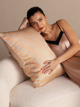 [Yellow Heart Geo] SilkSilky-CA Pillowcase 001