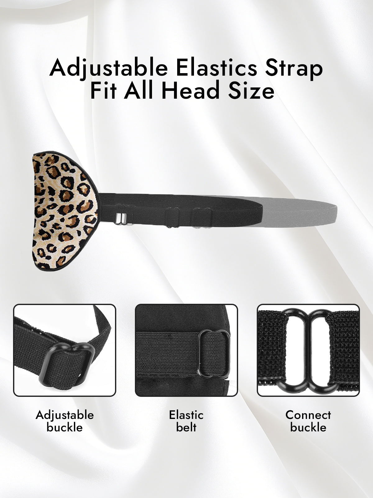 [Leopard] SilkSilky-CA 19Momme Pure Silk Eye Mask 004