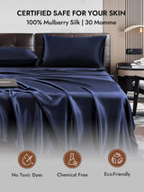 [Dark Blue] SilkSilky-CA 30Momme Pillowcase 007