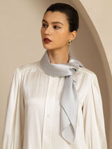 [Light Gray] SilkSilky-CA Scarf 002