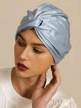 [Steel Blue] SilkSilky-CA Sleep Cap 003