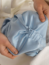 [Steel Blue] SilkSilky-CA 22Momme Sleep Cap 005