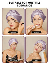 [Lavender] SilkSilky-CA Sleep Cap 006