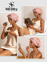 [Pale Mauve] SilkSilky-CA Sleep Cap 006