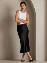 [Black] SilkSilky-CA Skirt 001