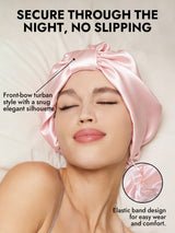 [Pink] SilkSilky-CA Sleep Cap 004
