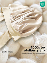 [Beige] SilkSilky-CA Sleep Cap 002