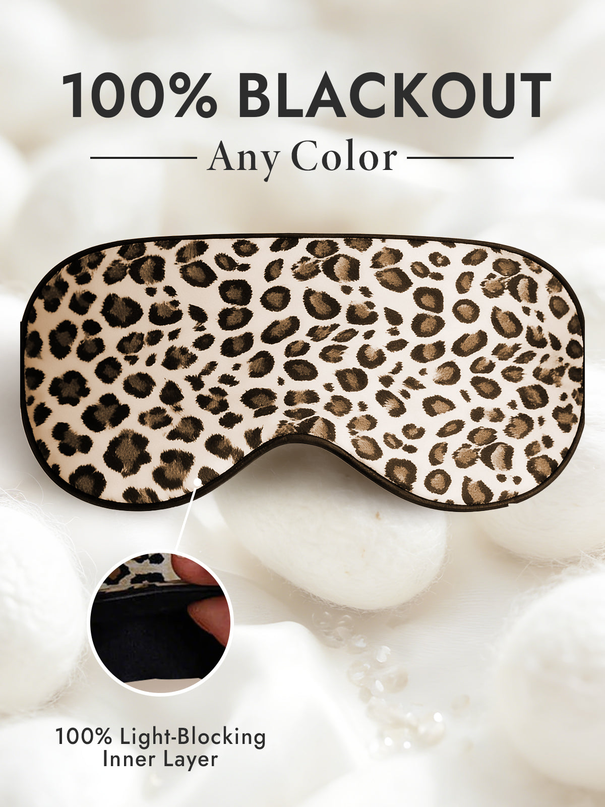 [Leopard] SilkSilky-CA 19Momme Pure Silk Eye Mask 001