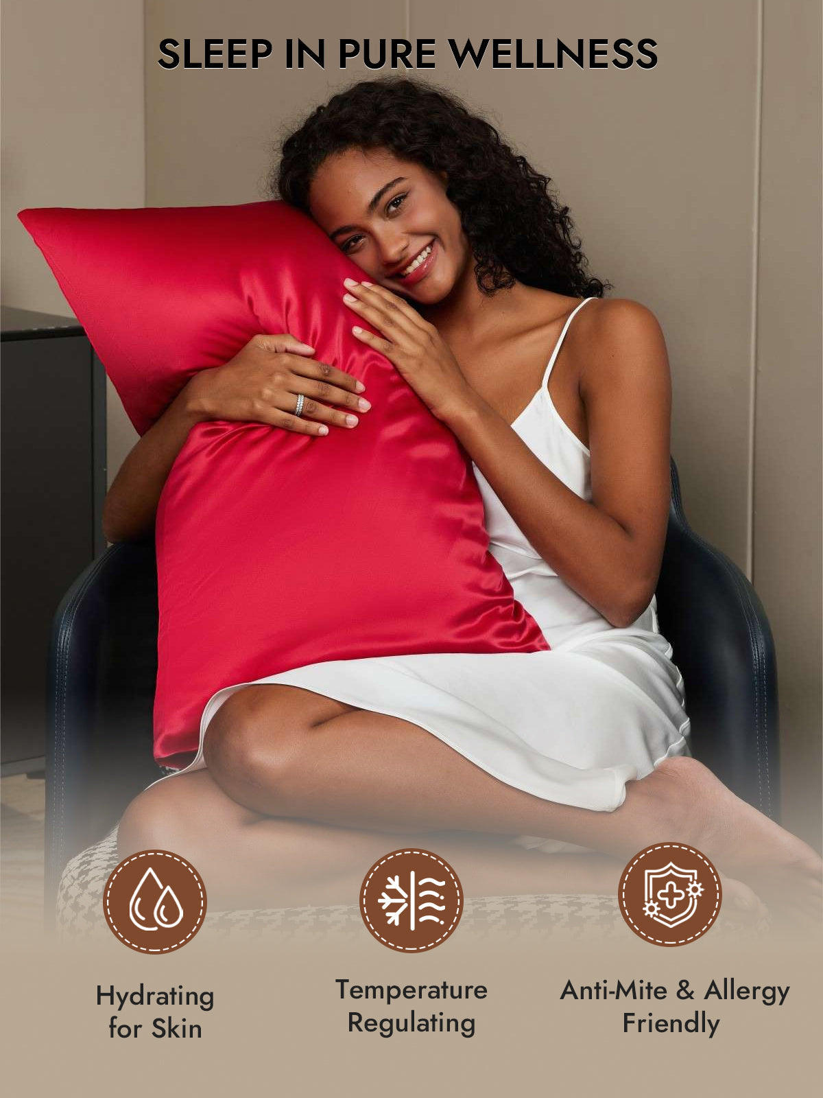 [Wine] SilkSilky-CA 30Momme Pure Silk Pillowcase 005