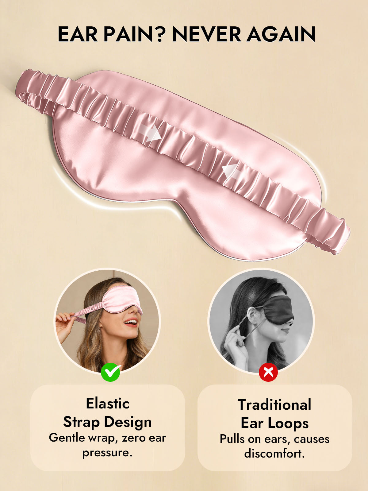 [Pink] SilkSilky-CA 19Momme Pure Silk Eye Mask 006