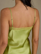 [Mint Green] SilkSilky-CA Spaghetti Strap Sweetheart Neck Nightgown 005