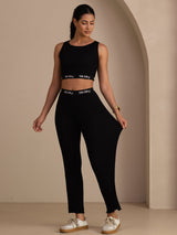 [Black] SilkSilky-CA Womens Pants 001