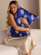 [Navy Seahorse] SilkSilky-CA Pillowcase 002