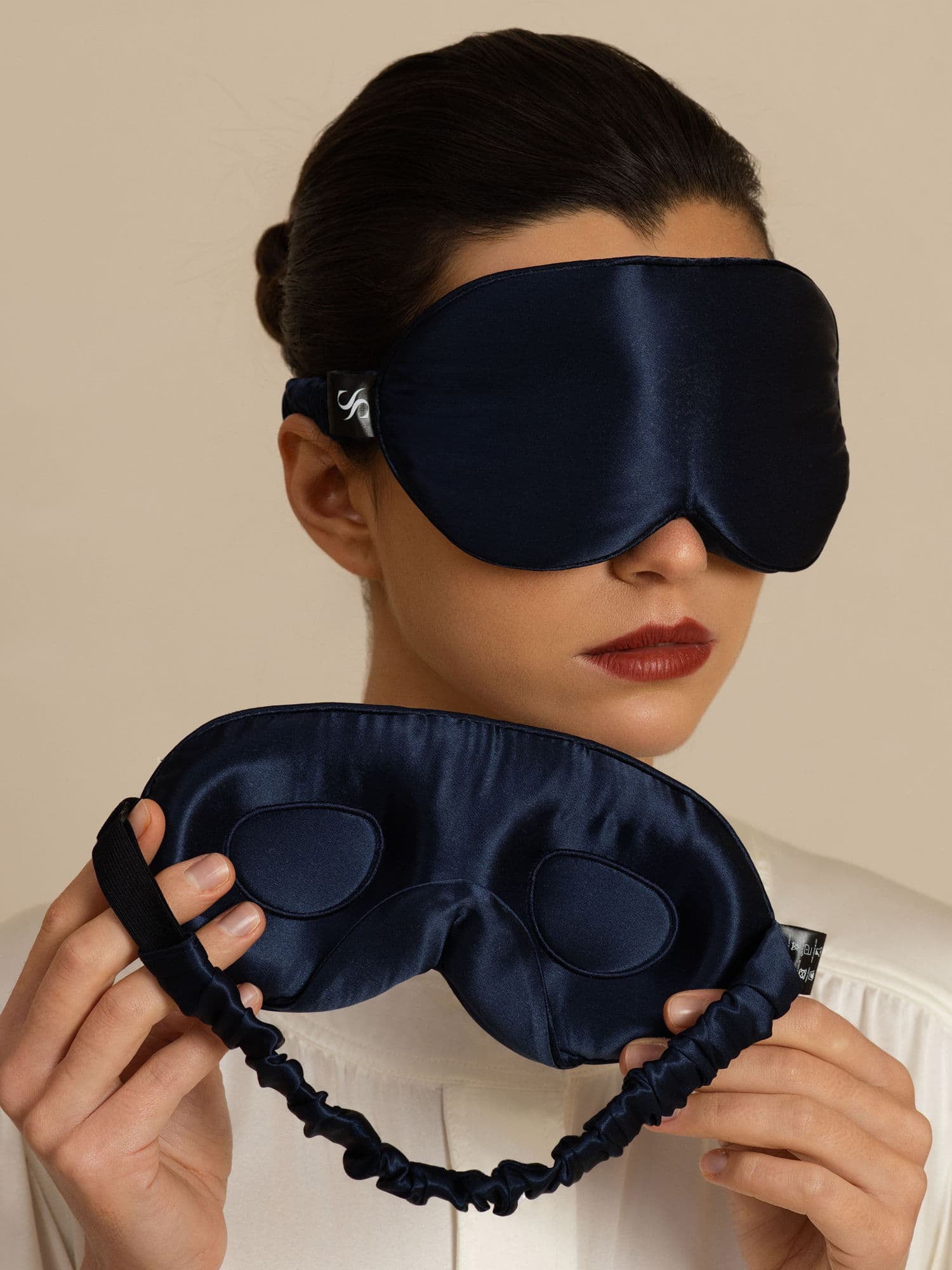 [Dark Blue] SilkSilky-CA 22Momme Eye Mask 002