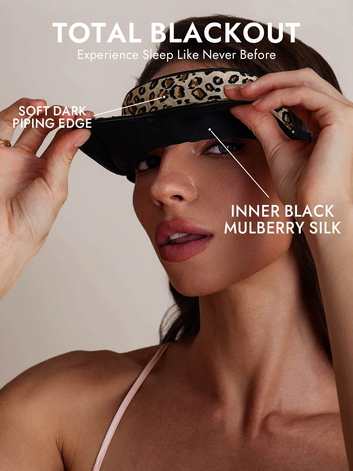 [Leopard] SilkSilky-CA 19Momme Pure Silk Eye Mask 002