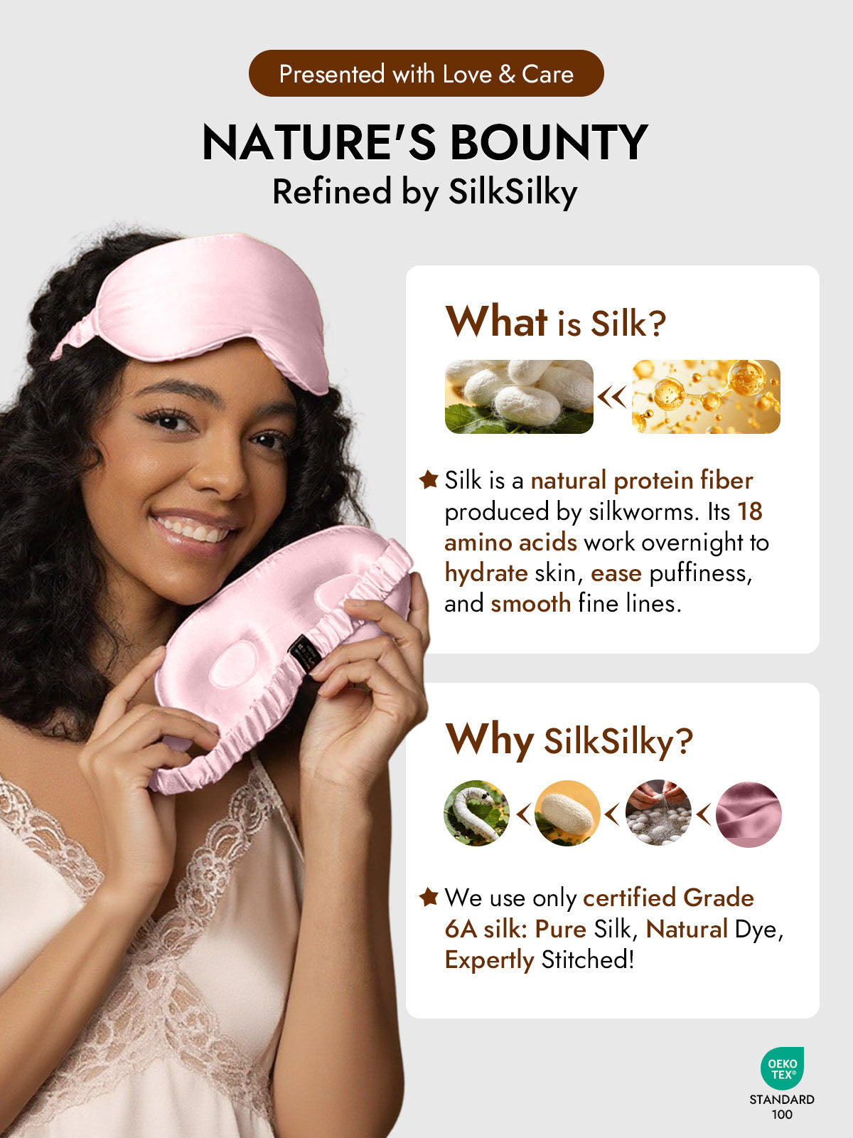 [Pink] SilkSilky-CA Eye Mask 006