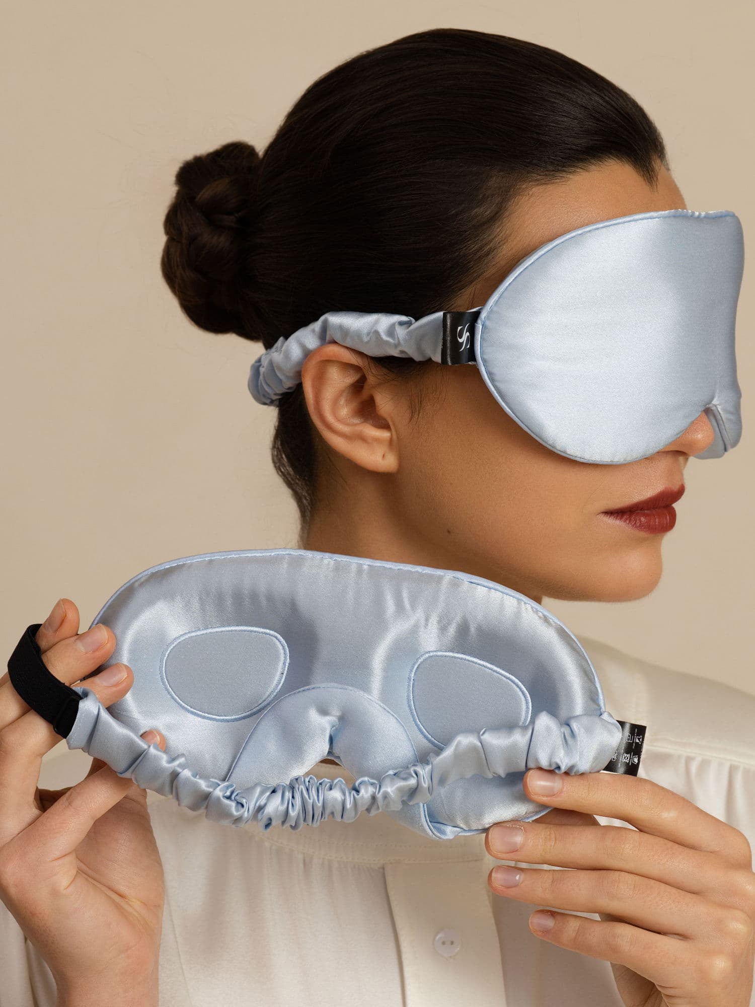 [Light Blue] SilkSilky-CA 22Momme Eye Mask 002