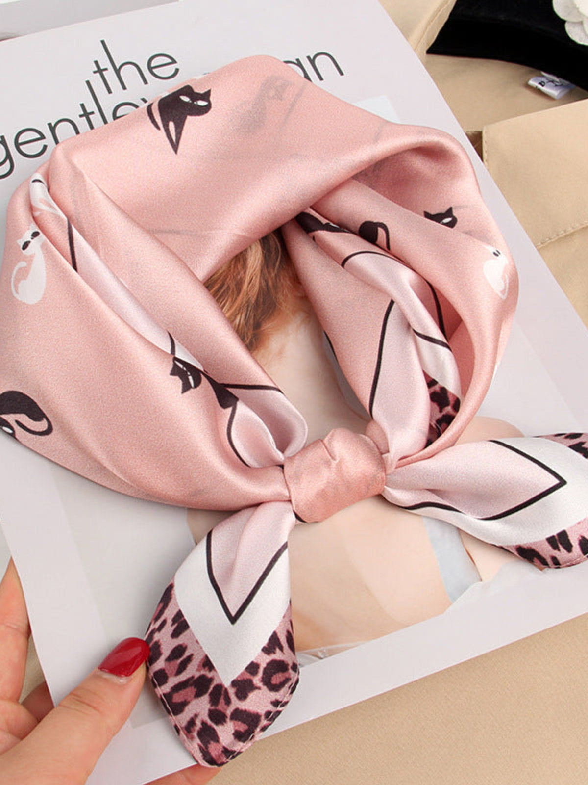 SilkSilky CA Pure Silk Scarf Pink 001