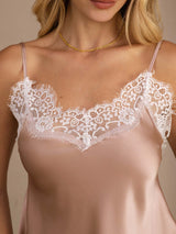 [Tuscany] SilkSilky-CA Spaghetti Strap V Neck Camisole 003