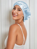 SilkSilky CA Pure Silk Sleep Cap LightBlue 001