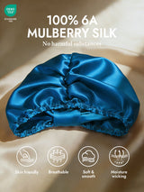 [Teal] SilkSilky-CA Sleep Cap 002