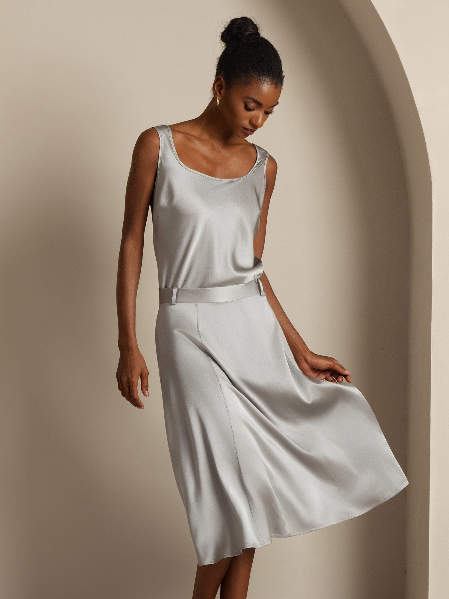 [Griffin Gray] SilkSilky-CA 19Momme Silk U Neck Camisole 005,