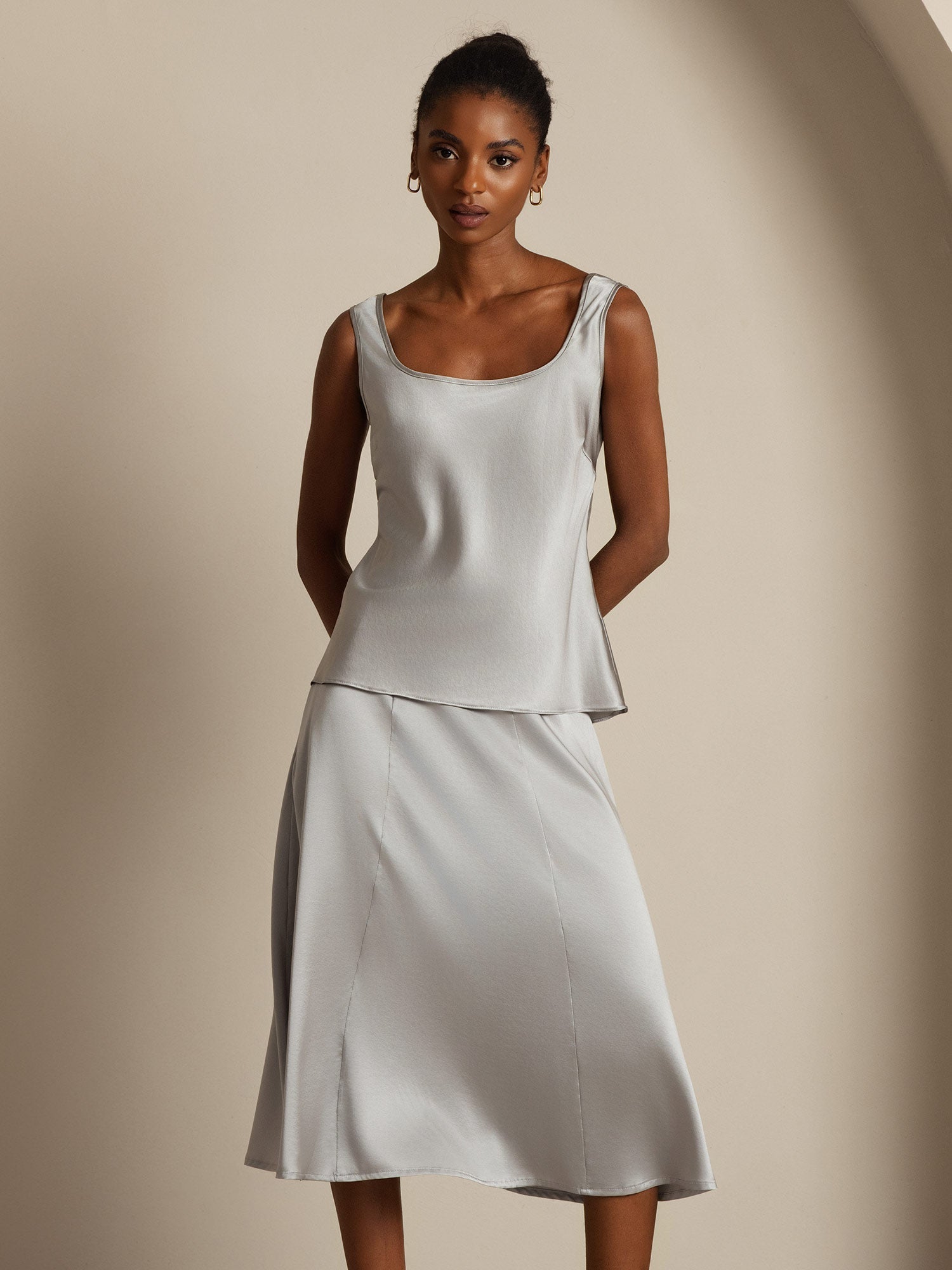 [Griffin Gray] SilkSilky-CA 19Momme Silk U Neck Camisole 003,