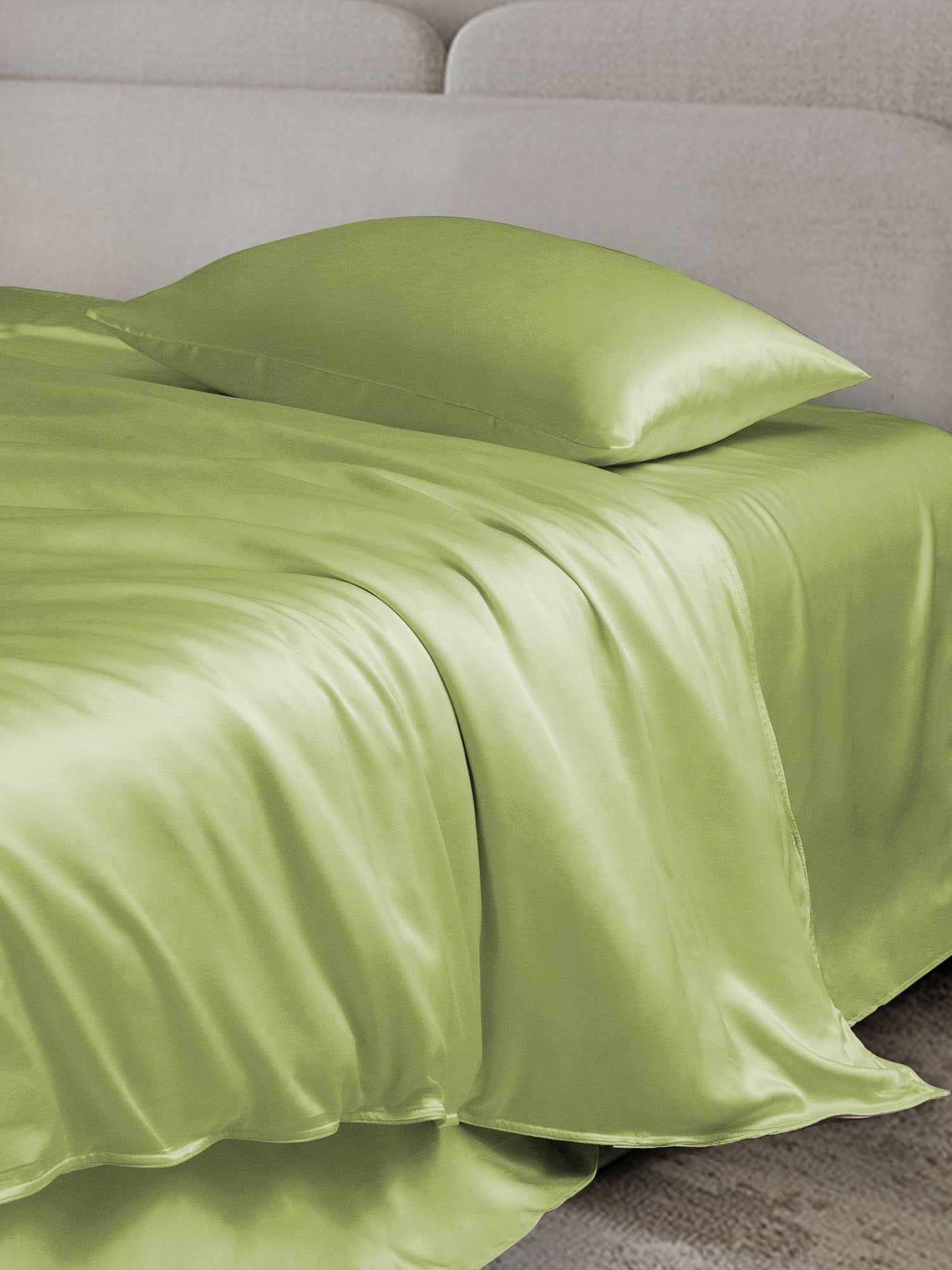 [Mint Green] SilkSilky-CA 19Momme Bedding Set 003