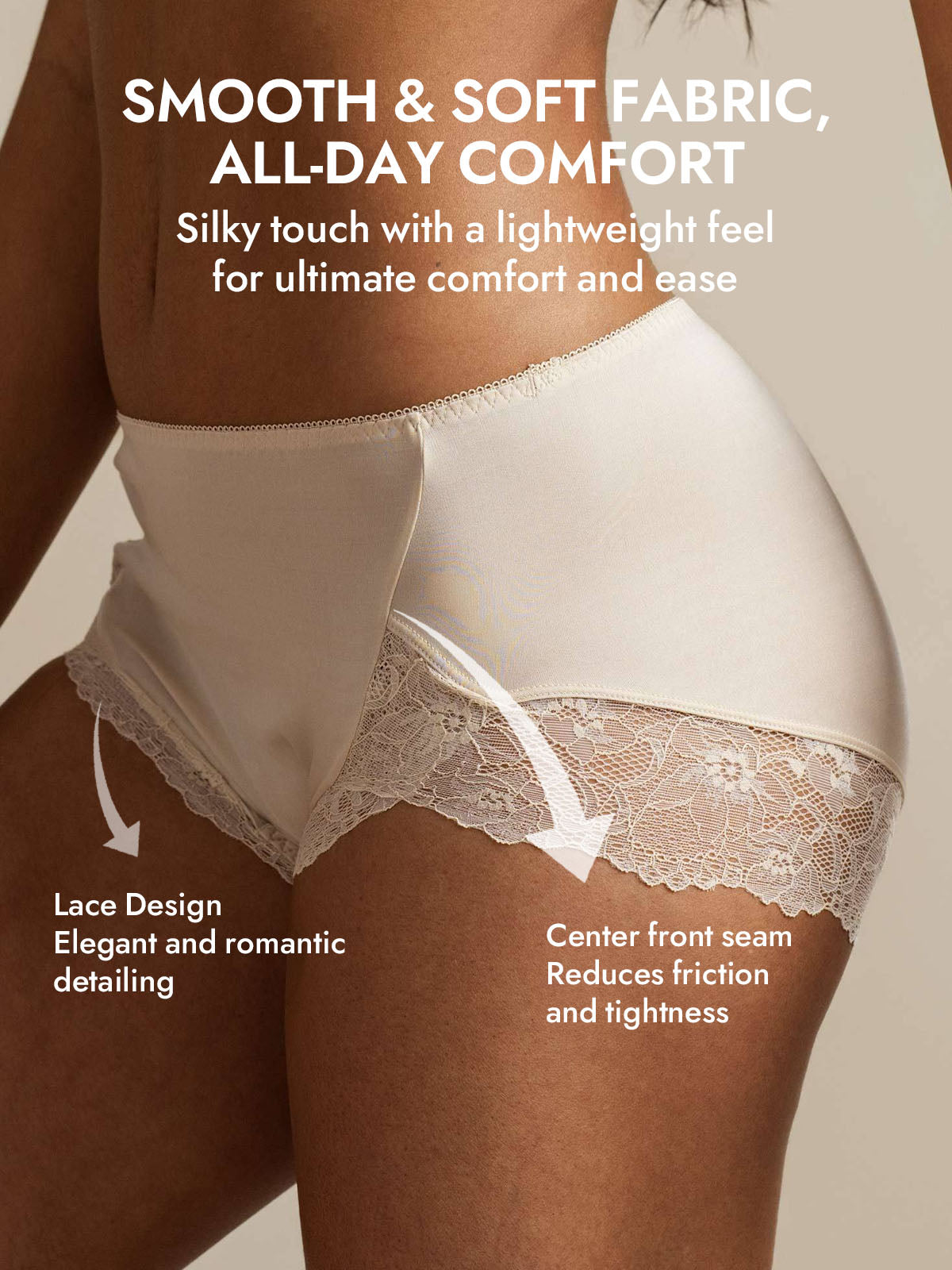 [Beige] SilkSilky-CA 100% Silk Jersey Panty 007