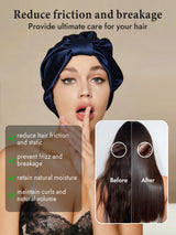 [Dark Blue] SilkSilky-CA Sleep Cap 003