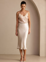[Beige] SilkSilky-CA Skirt 007