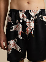 [Black] SilkSilky-CA Mens Sleep Bottoms 004