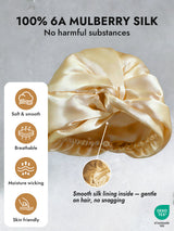 [Champagne] SilkSilky-CA Sleep Cap 004