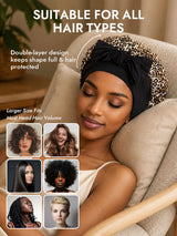 [Leopard] SilkSilky-CA Sleep Cap 005