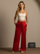 [Wine] SilkSilky-CA Women's Pants 004
