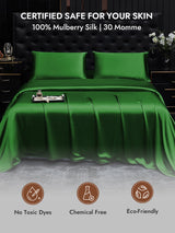 [Dark Green] SilkSilky-CA 30Momme Pillowcase 007