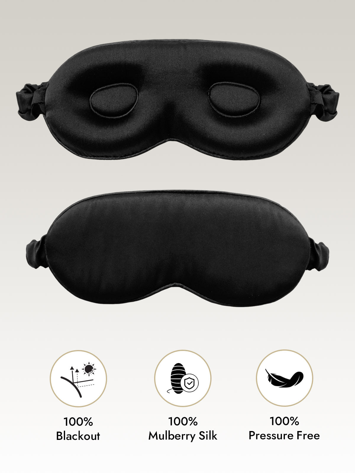 [Black] SilkSilky-CA Eye Mask 001