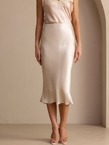 [Beige] SilkSilky-CA Skirt 001