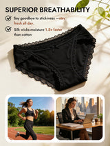 [Black] SilkSilky-CA 100% Silk Jersey Panty 004