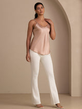 [Tuscany] SilkSilky-CA Spaghetti Strap V Neck Camisole 007