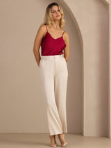 [Beige] SilkSilky-CA Womens Pants 007