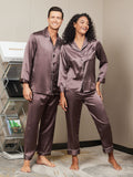 SilkSilky CA Pure Silk Long Sleeve Couple Coffee 002