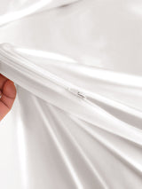 [White] SilkSilky-CA 22Momme Bedding Set 006