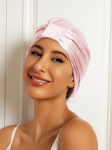 [Light Pink] SilkSilky-CA Sleep Cap 001