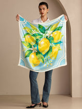 [Blue Lemon] SilkSilky-CA Scarf 006