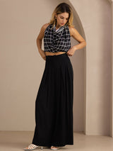 [Black] SilkSilky-CA Women's Pants 007